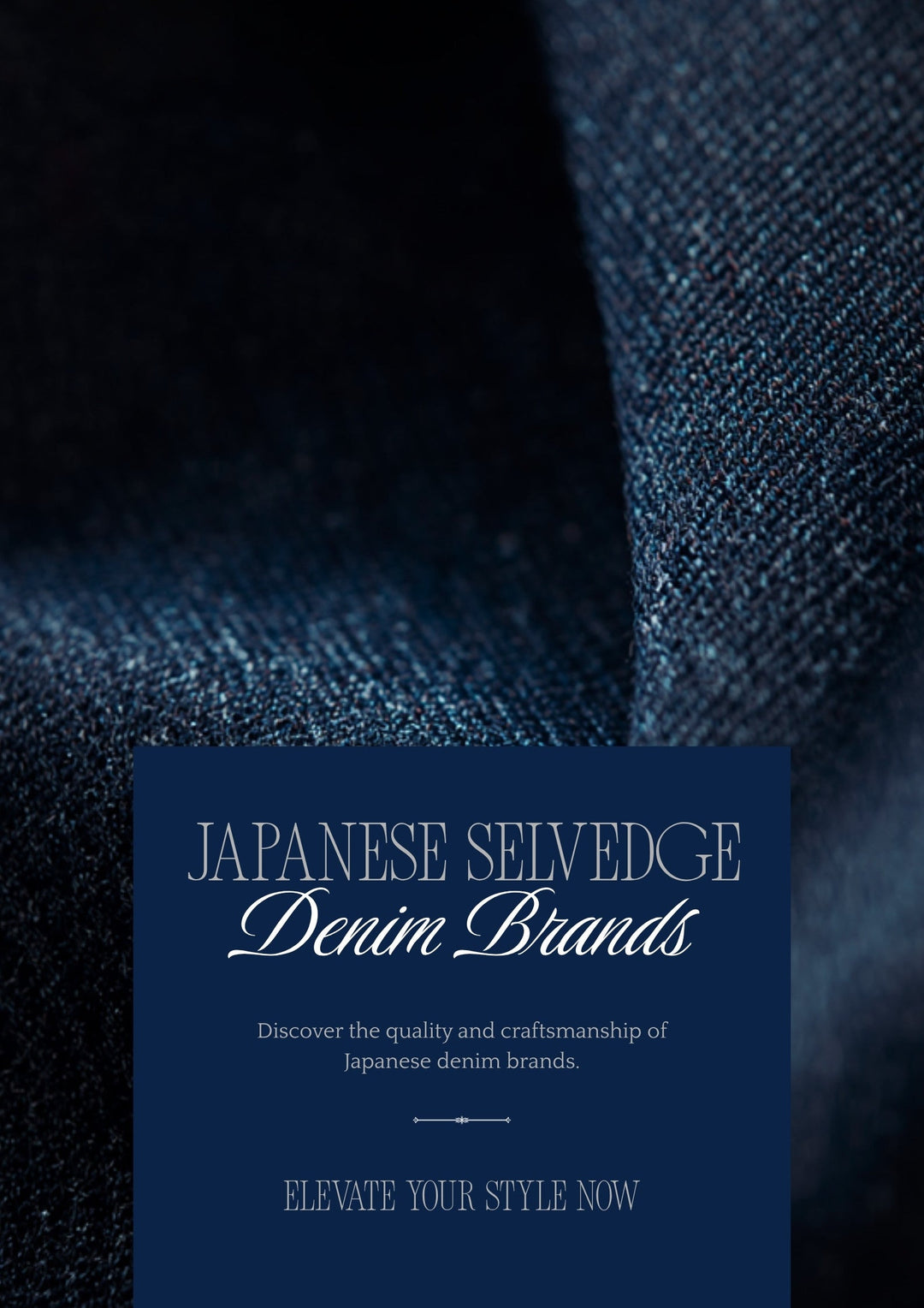 Japanese selvedge denim brands — close-up of red selvedge ID edge on indigo denim