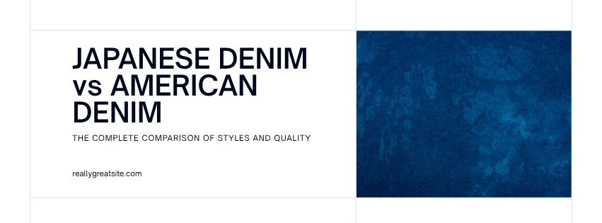Japanese denim vs American denim comparison: Okayama selvedge jeans vs American workwear jeans side by side