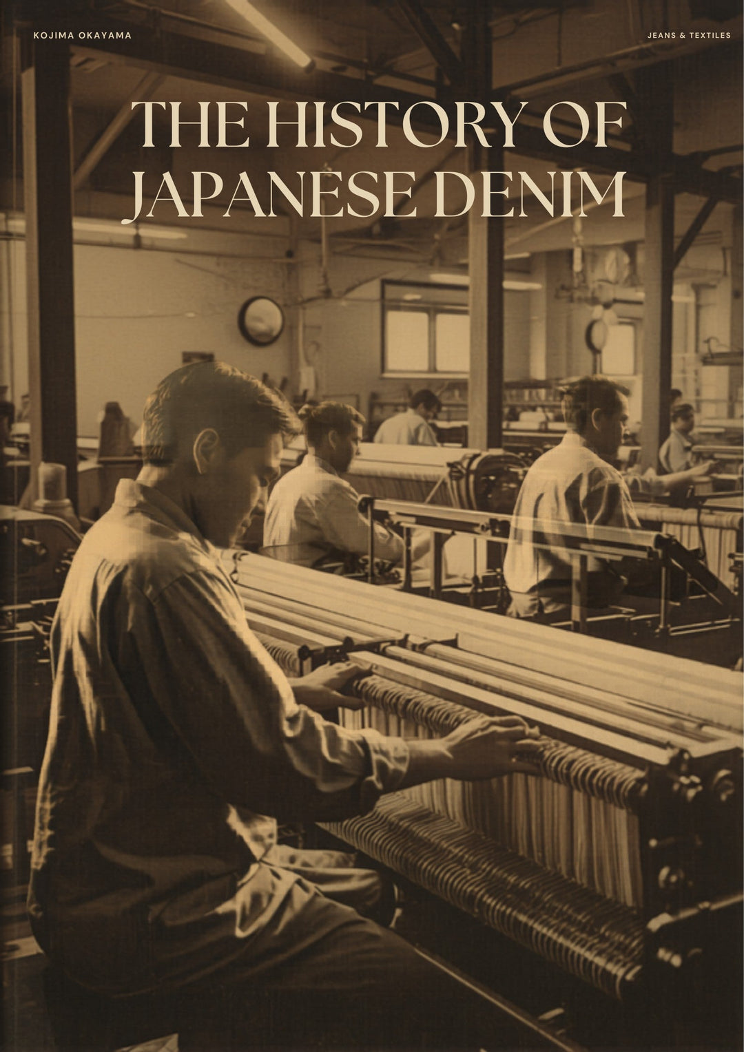 History of Japanese denim vintage Kojima Okayama factory 1960s archival photography