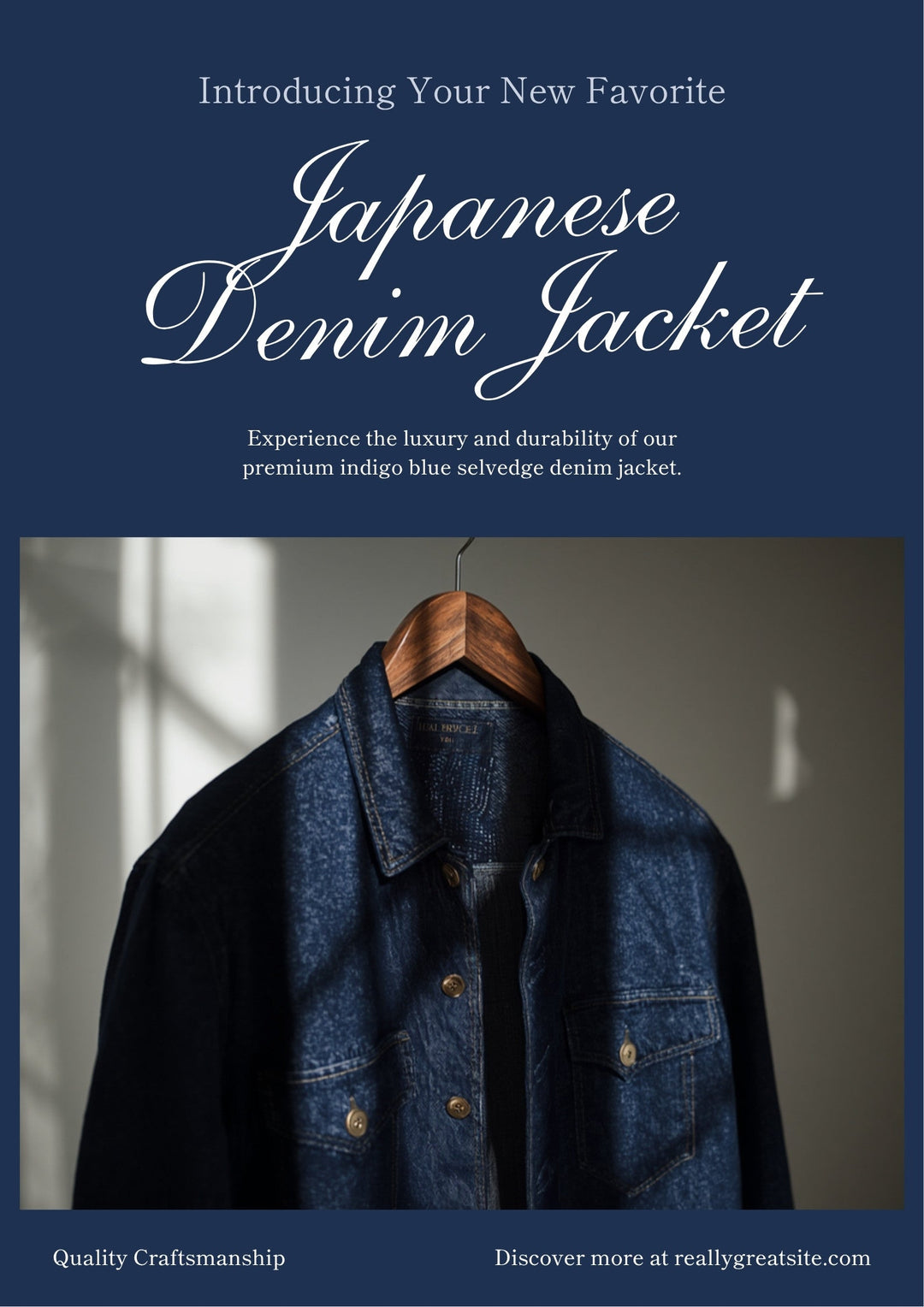 Japanese denim jacket - premium selvedge denim outerwear from Japan