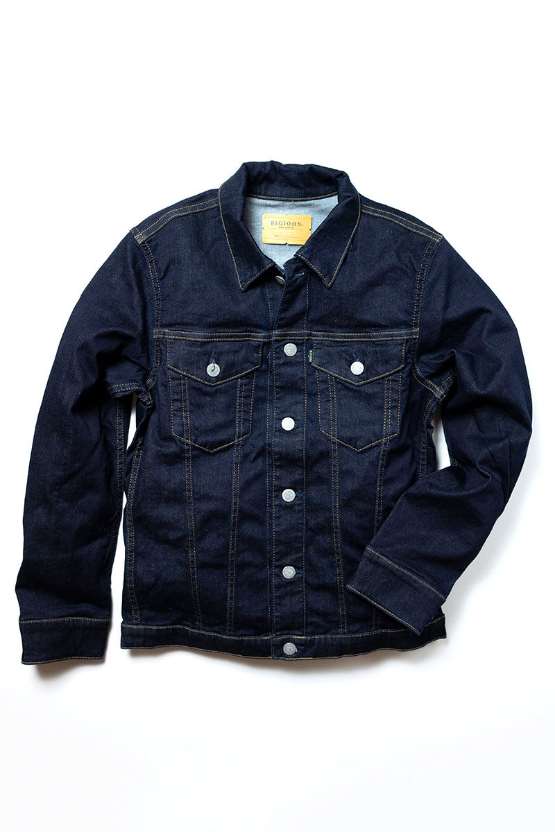 BJM601F Indigo Jacket front