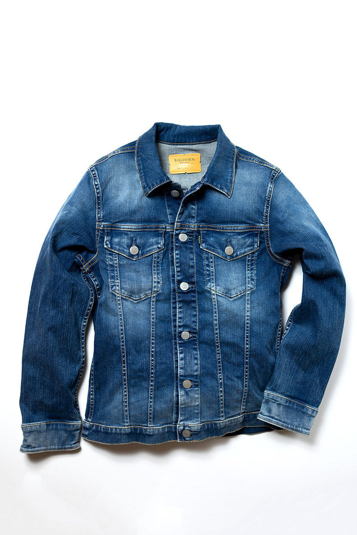BJM601F Mid Wash Jacket front
