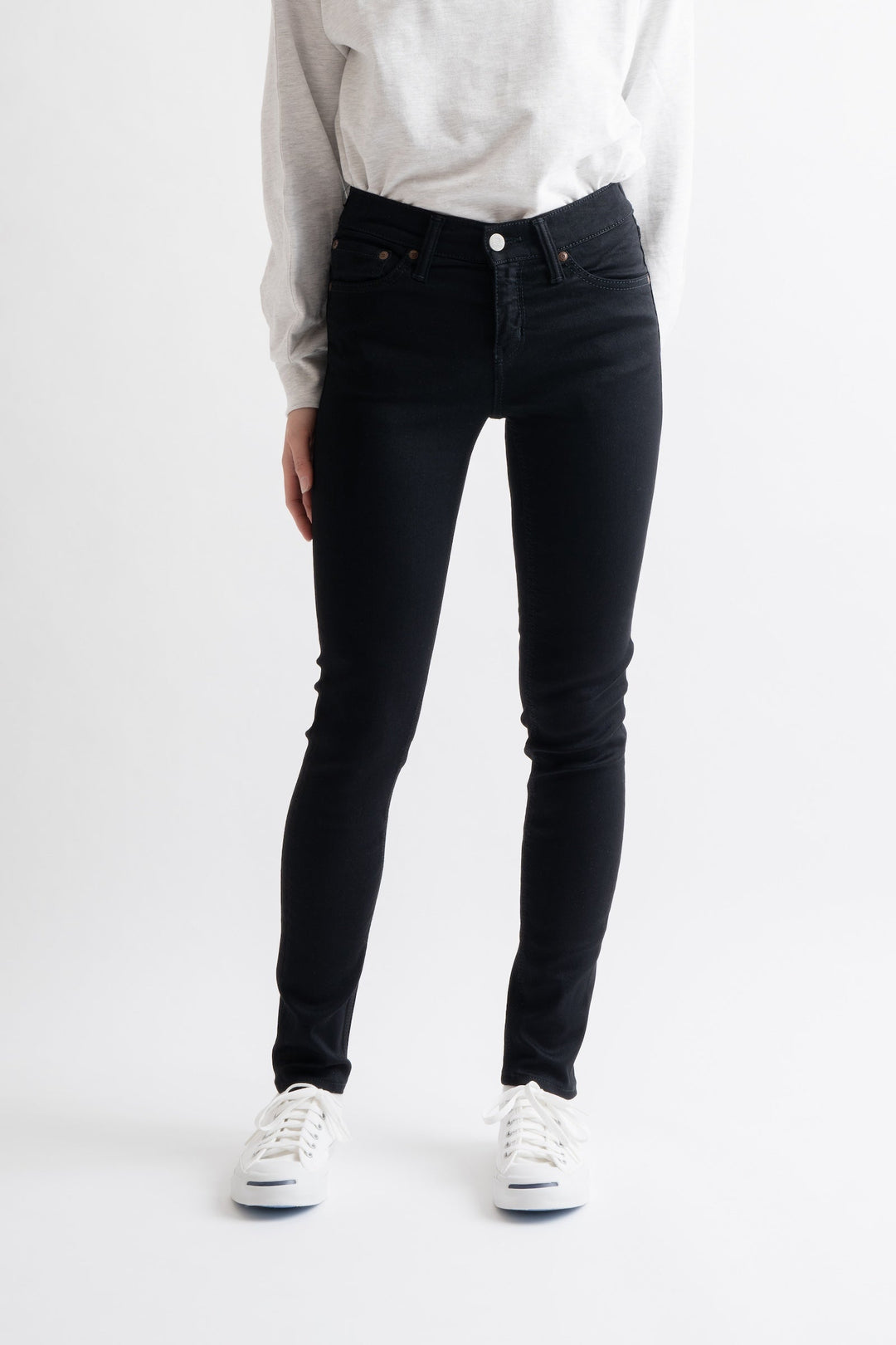 BJL305F Women's Skinny Black front